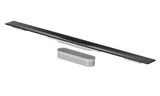 Alva Aura Duschrinnenprofil inkl. Rost, ohne Ablauf, 900x55mm, Schwarz - AQBFAUDRP90S