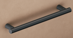 ALVA Varia Wandhaltegriff 40cm bis 130kg, Schwarz Matt