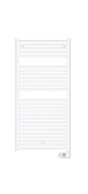 Alva Amoa Badheizkörper 120x60cm rein elektrisch, 750W, Weiß - AQBHAM120.60ELW