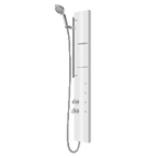 Alva Spa Duschpaneel 19 x 140cm Thermostat, Weiá Matt - AQARSPDP4W