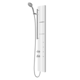 Alva Spa Duschpaneel 19 x 140cm Thermostat, Weiß Matt - AQARSPDP4W
