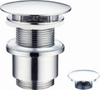 Alva Varia Schaft-Ablaufventil 5/4 mit Stopfen, H”he bis 50mm, Chrom - AQARVAAV6