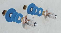 ALVA Varia Abdichtungsset für Wand- rosetten, 2x6 Scheiben, Dm 53/63mm