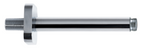 Alva Varia Deckenauslauf 1/2 16,5cm rund, Rosette Softedge, Messing, Chrom - AQARVADA16S