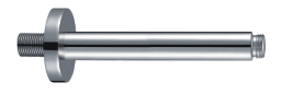 Alva Varia Deckenauslauf 1/2 16,5cm rund, Messing, Chrom - AQARVADA16