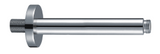 Alva Varia Deckenauslauf 1/2 16,5cm rund, Messing, Chrom - AQARVADA16