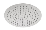 Alva Varia Kopfbrause Dm 31cm rund mit Antikalk, Edelstahl poliert - AQARVAKB31