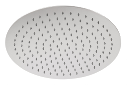 Alva Varia Kopfbrause Dm 40cm rund mit Antikalk, Edelstahl poliert - AQARVAKB40