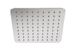 Alva Varia Kopfbrause 26x26cm softedge mit Antikalk, Edelstahl poliert - AQARVAKB26S