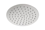 Alva Varia Kopfbrause Dm 26cm rund mit Antikalk, Edelstahl poliert - AQARVAKB26