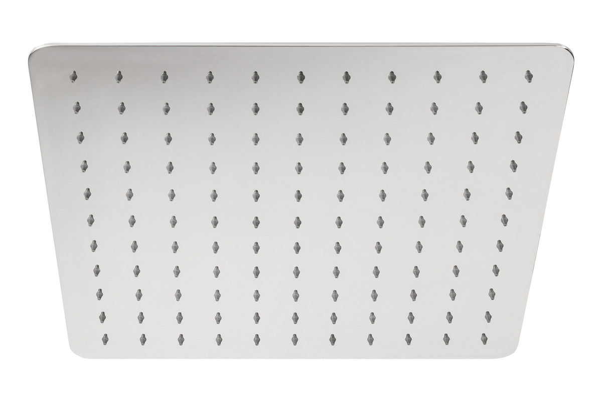 Alva Varia Kopfbrause 40x40cm softedge mit Antikalk, Edelstahl poliert - AQARVAKB40S