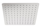 Alva Varia Kopfbrause 40x40cm softedge mit Antikalk, Edelstahl poliert - AQARVAKB40S