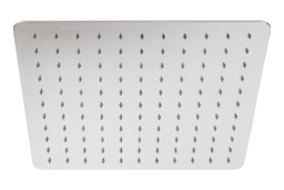 Alva Varia Kopfbrause 40x40cm softedge mit Antikalk, Edelstahl poliert - AQARVAKB40S