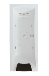 Alva Spa Whirlwanne Duo 180x80cm, System Premium, Weiß - AQWWSPD180P
