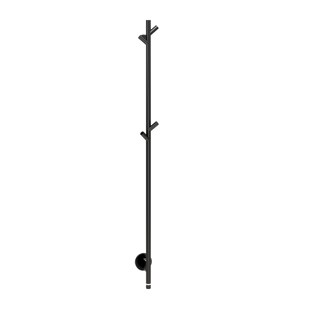 Alva Varia Handtuchheizkörper 140cm rein elektr.,Schwarz M.,22W,Kabel,Steck. - AQBHVA140.1S