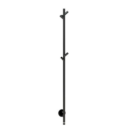 Alva Varia Handtuchheizkörper 140cm rein elektr.,Schwarz M.,22W,Kabel,Steck. - AQBHVA140.1S