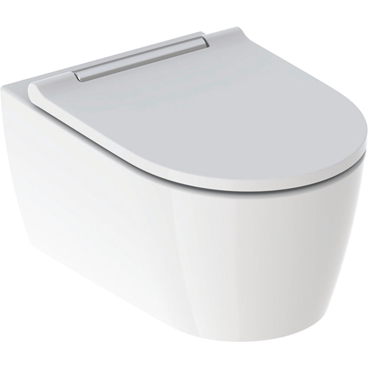 GEBERIT SANITAER Geberit One Set Tiefspüler mit WC-Sitz verchromt, TurboFlush   – 500.202.01.1