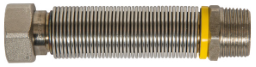 Alva Gas NiroFlexschl. ™VGW gepr. 105-200mm Mutter 3/4 x Nippel 1/2 - ACGF1520.105AG