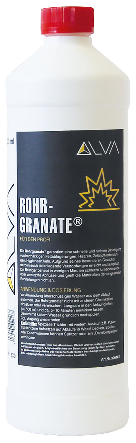 Alva RohrGranate Rohrreiniger1000ml Verwendung gem.d.Verordnung(EU)2019/1148 - ACRG