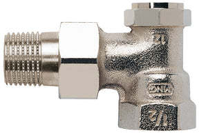 Alva Rücklaufventil Eckform 1/2" kvs 0,13-1,7 Durchflussrichtung - ALV2420E1/2