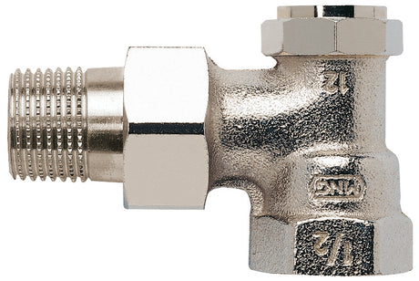 Alva Rücklaufventil Eckform 1/2" kvs 0,13-1,7 Durchflussrichtung - ALV2420E1/2