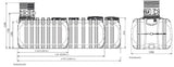 Alva Regenwassertank 5.000 Liter, inkl. Siphon m. Kleintierschutz (AT 185) - ACRWT5000