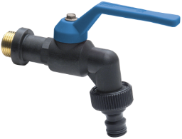 ALVA Frost-Kugelhahn PP PN16 1/2"IG, m.blauen Hebelgriff -20 bis +75 Grad