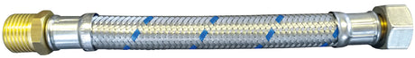 Alva Panzerschlauch DIN4726DN13 1/2 diffusionsdicht M/N 1/2" L=30 cm - ACHKF13.1/2.30