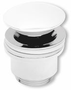 ALVA Varia Ablaufvent. 5/4 Clic. mit Stopfen, Höhe bis 60mm, Weiß - AQARVAAVC5W