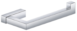 Alva Idea Toilettenpapierhalter offene Form, ohne Deckel, Chrom - AQASIDRHO