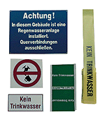 ALVA Kennzeichnungsset für Regenwassertanks