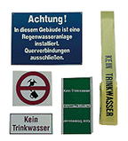 ALVA Kennzeichnungsset für Regenwassertanks