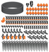 Alva Gartenberegnung Micro Drip, Set Gemüsegarten 60 Pfl,25m Schl,Sprüher - ACGBMDSG