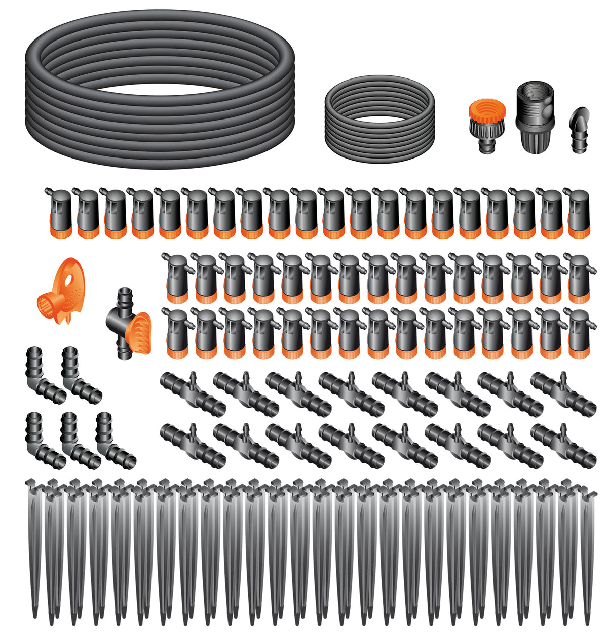 Alva Gartenberegnung Micro Drip, Set Terrasse,50 Pfl.,25m Schl., Tropfer - ACGBMDST