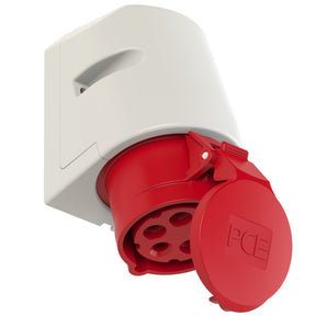 PC ELECTRIC CEE Wandsteckdose 16A 5p 6h IP44   – 115-6