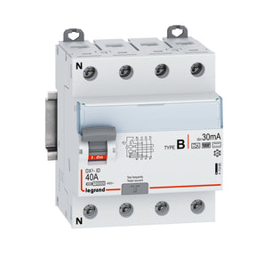 LEGRAND FI-Schalter Typ B  (N-links) 40A/4pol/30mA  – 411966