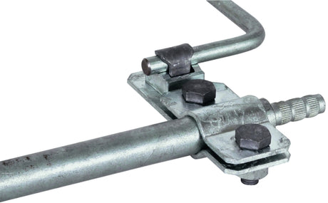 DEHN TE-Anschlussschelle St/tZn f. D 20mm einseitig m. KS-Verbinder f. Rd 7-10mm   – 620011