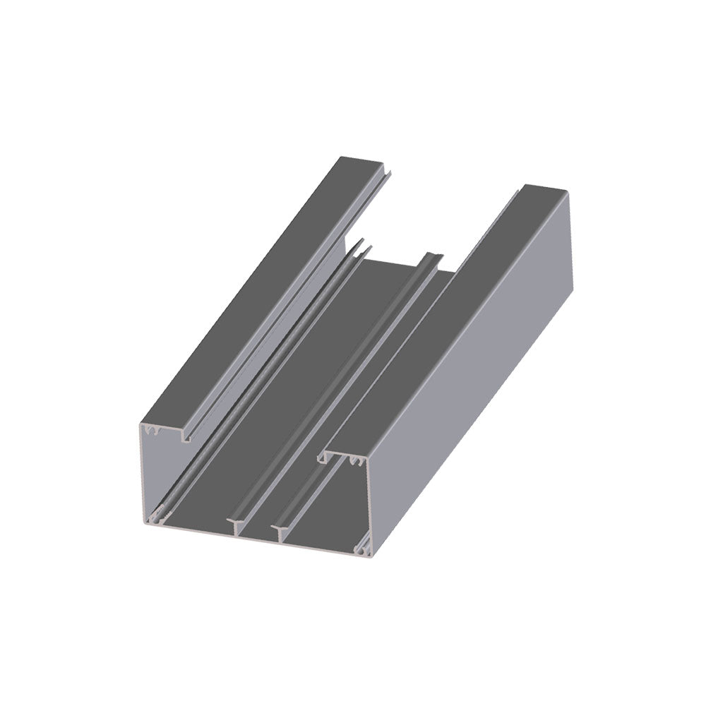GGK BRA3 Alu Brüstungskanal Unterteil H=62 B=130mm, reinweiß RAL 9010   – 11703