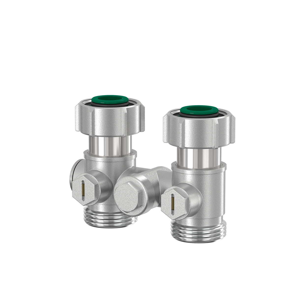 SIMPLEX Simplex Einrohrarmatur 3/4" AG Durchgang vernickelt  – F10005