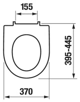 Alva Una WC-Sitz fr AQWCTSK Edelstahlschar.Absenkauto.Abnehm.Weiá - AQWCS6EAA