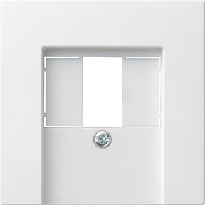 GIRA Abdeckung für TAE und USB Anschlussdose System 55 reinweiß glänzend   – 027603