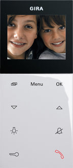 GIRA Wohnungsstation Video AP Plus System 55 reinweiß glänzend   – 123903