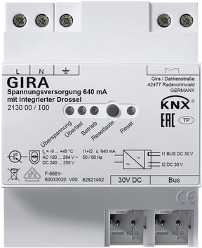 GIRA Spannungsversorgung 640 mA Drossel KNX R EG   – 213000