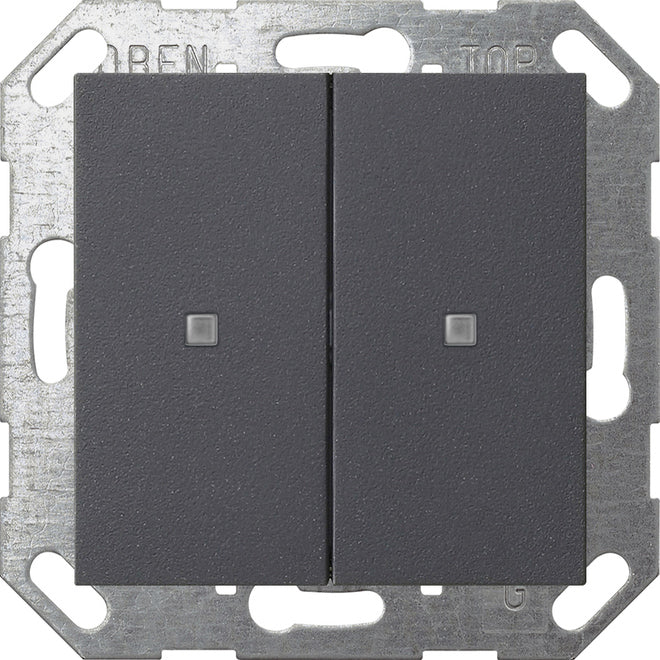GIRA KNX Taster Wippe 2f System 55 anthrazit   – 517328