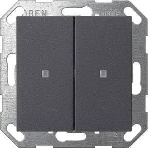 GIRA KNX Taster Wippe 2f System 55 anthrazit   – 517328