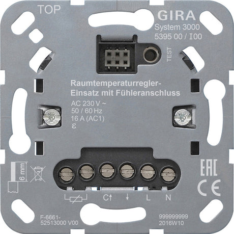 GIRA S3000 RTR-Eins.u.Fühleranschluss Einsatz   – 539500
