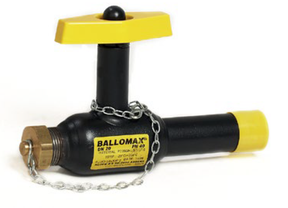 BROEN A/S Ballomax vollverschw. Stahlkugelh. DN15 PN40 red.DG SExAG Kappe u. Kette T-Griff   – 61105015S268700
