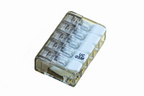 Alva Mini Verbindungsdosenklemme 5-polig mit Hebeln 0,2... 2,5 mm2, transparent - DOK5MINIHE