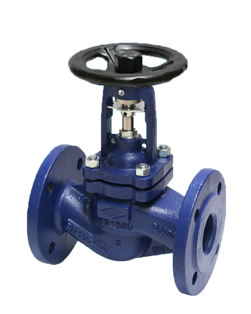 ARI Faltenbalg-Absperrventil PN16 DN 25 PN16 Geh.: EN-JS1049, max.350°C, mit HR   – 220460025011