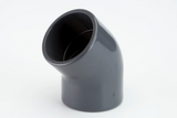 Alva PVC-U Winkel 45, d50 fr Schwimmbadanwendung PN16, grau - ACSWWK5045